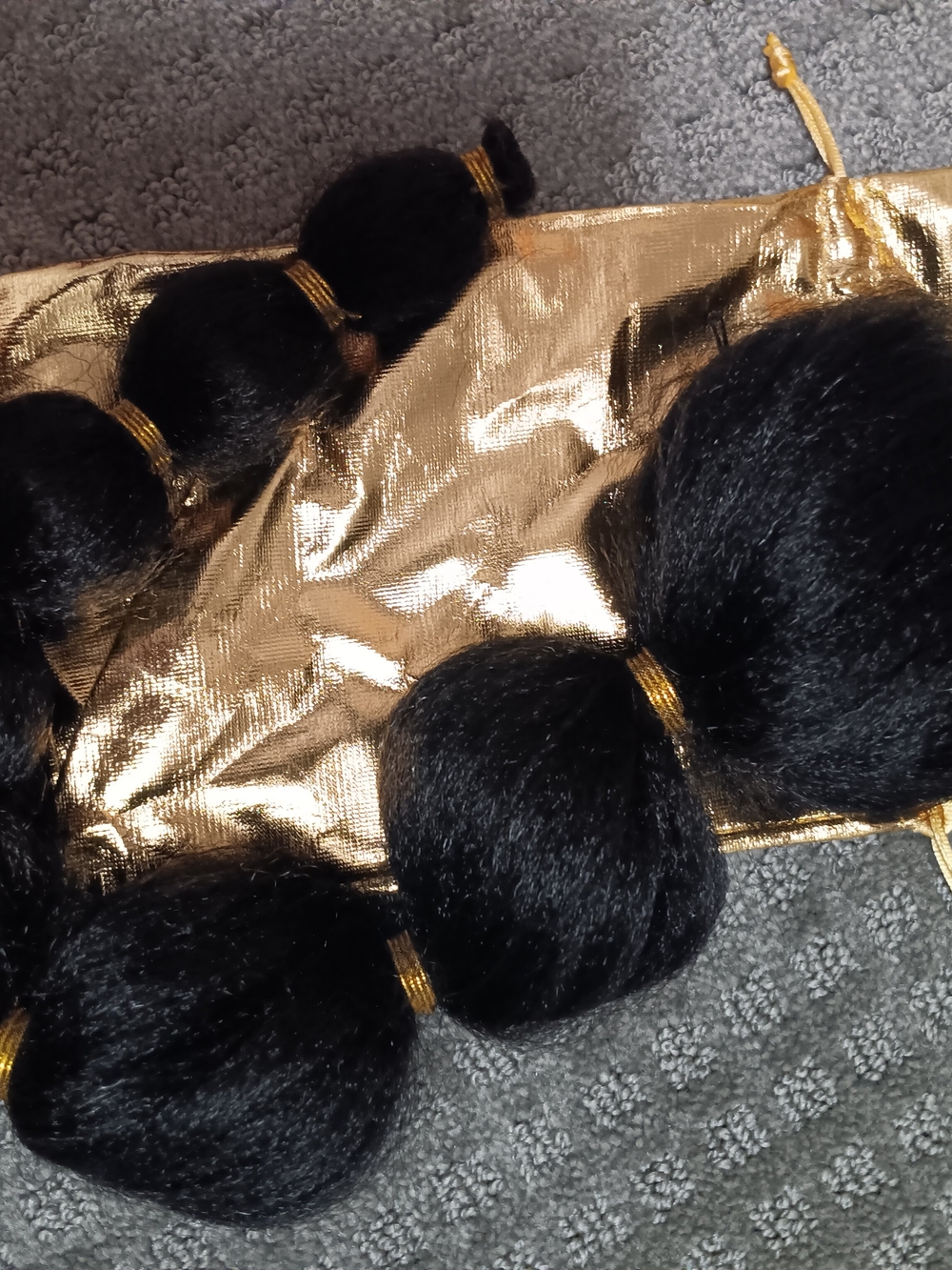 Black Synthetic Ponytail Hair Extensions - Versatile Styling